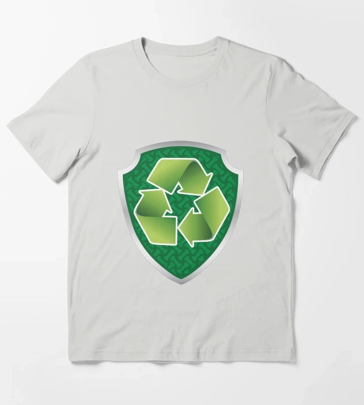 Rocky Recycle Puptag GraphicLoveShop T-Shirt Light Grey