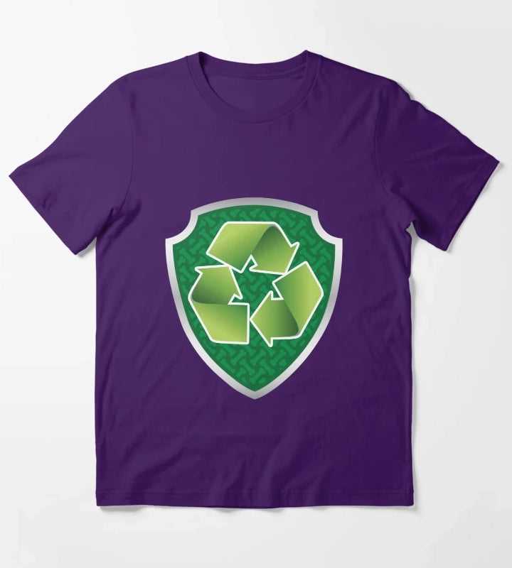 Rocky Recycle Puptag GraphicLoveShop T-Shirt Purple