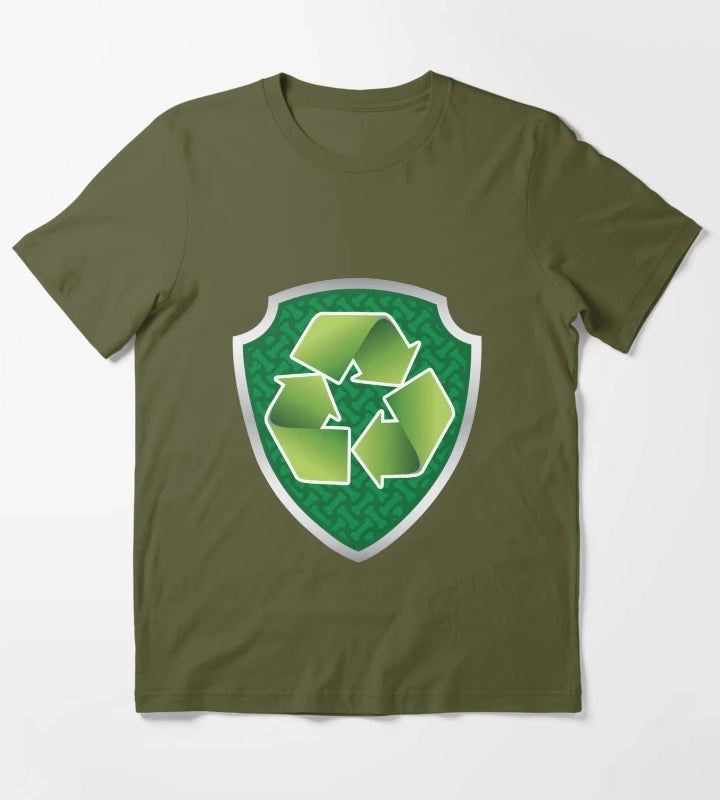Rocky Recycle Puptag GraphicLoveShop T-Shirt Olive Green