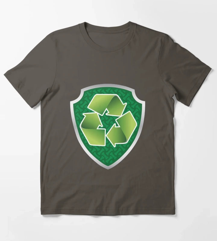 Rocky Recycle Puptag GraphicLoveShop T-Shirt Dark Grey