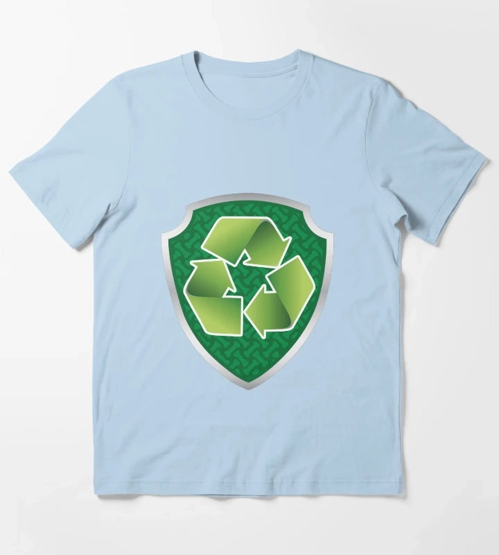 Rocky Recycle Puptag GraphicLoveShop T-Shirt Sky Blue