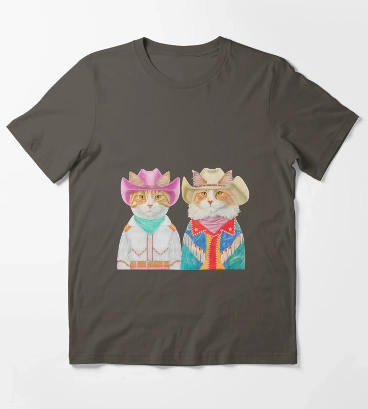 Rodeo Cats Ginger Cats T-Shirt Dark Grey