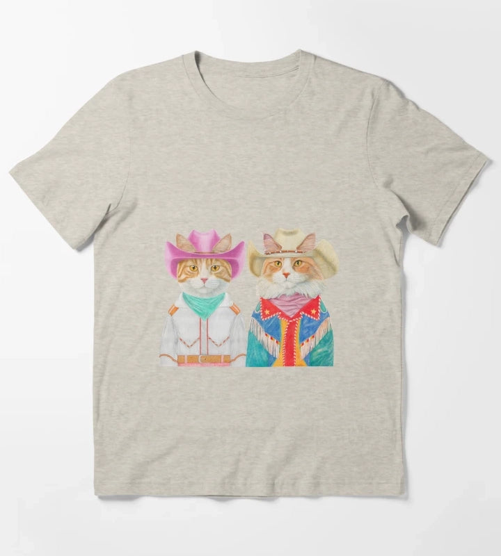 Rodeo Cats Ginger Cats T-Shirt Cream