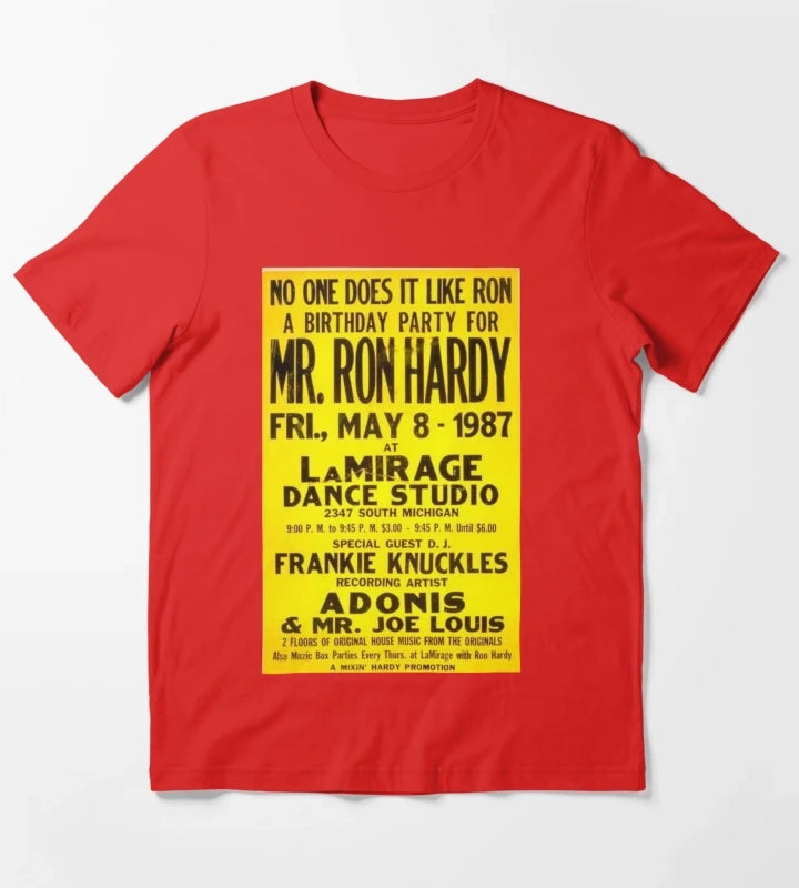 Ron Hardy House Music Legend T-Shirt Red