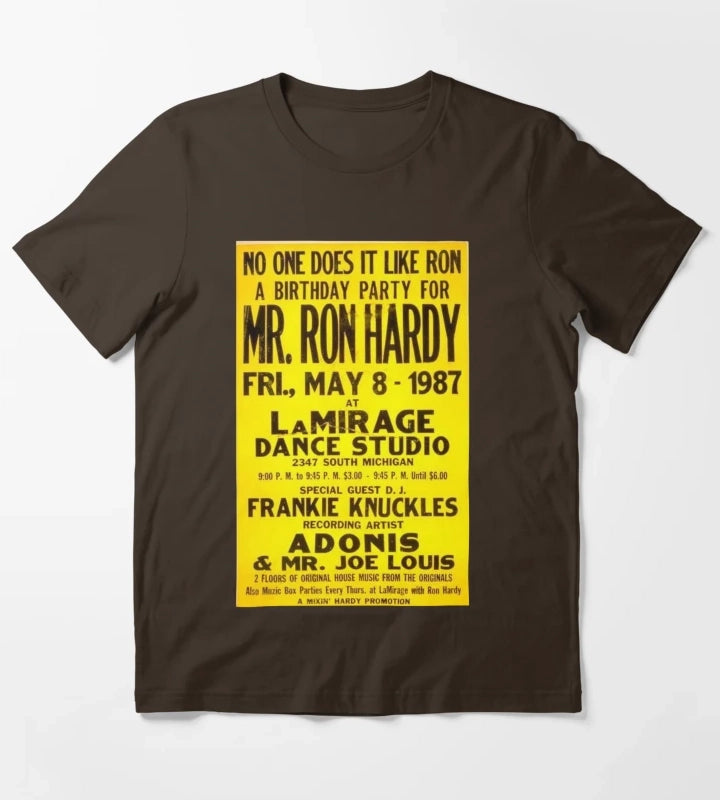 Ron Hardy House Music Legend T-Shirt Brown