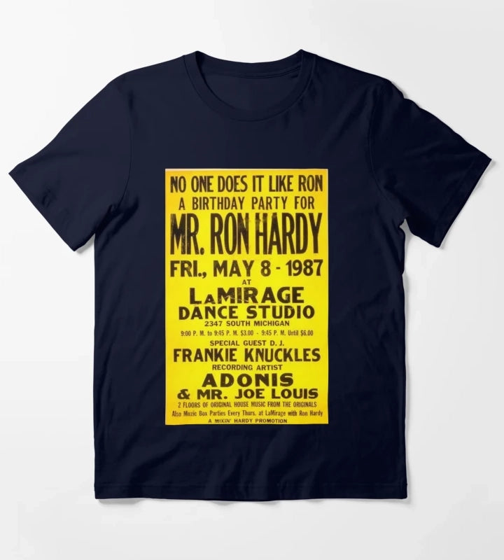 Ron Hardy House Music Legend T-Shirt Navy