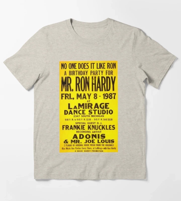 Ron Hardy House Music Legend T-Shirt Cream