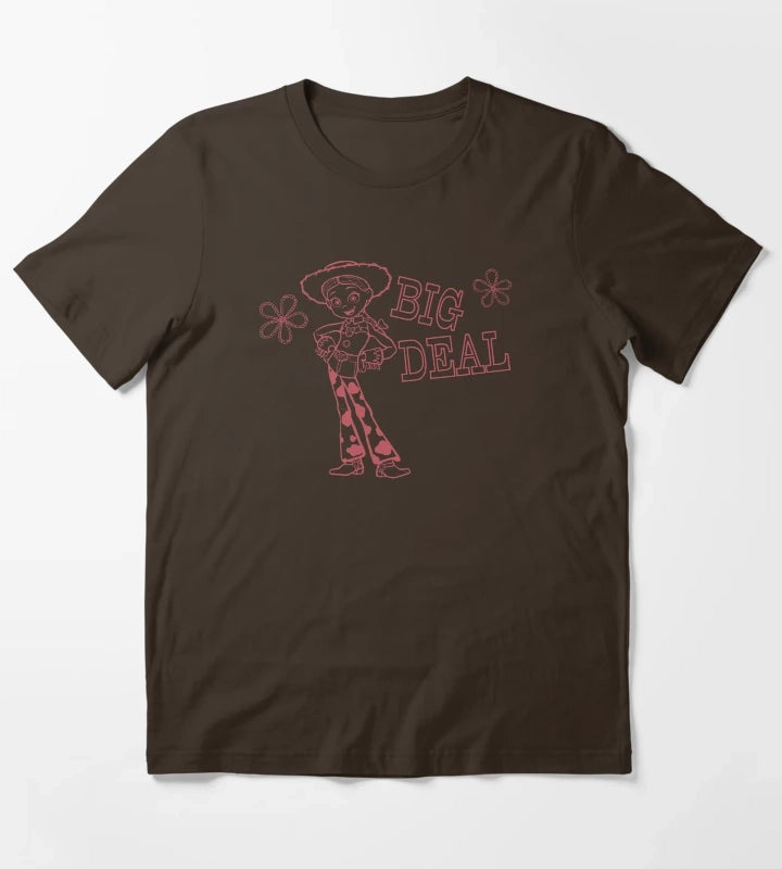 Rootin Tootin Jessie western cowgirl T-Shirt Brown