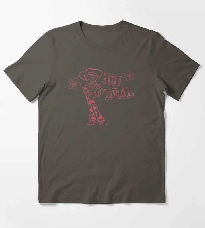 Rootin Tootin Jessie western cowgirl T-Shirt Dark Grey