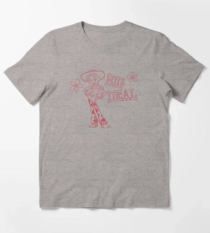 Rootin Tootin Jessie western cowgirl T-Shirt Heather Grey