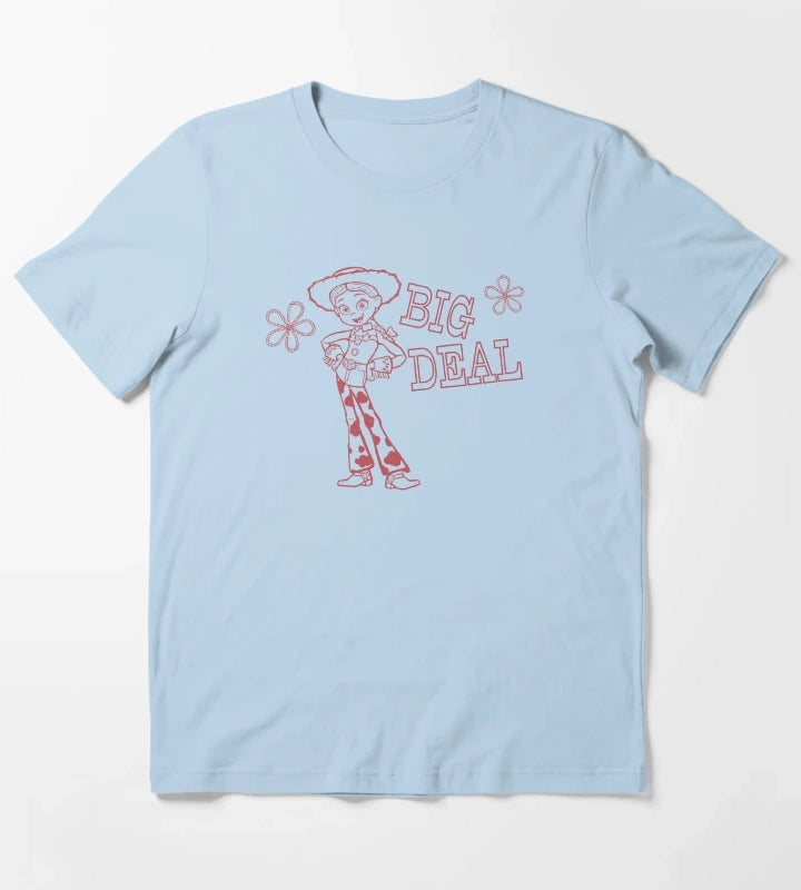 Rootin Tootin Jessie western cowgirl T-Shirt Sky Blue