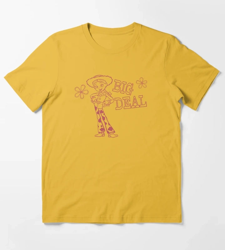 Rootin Tootin Jessie western cowgirl T-Shirt Yellow