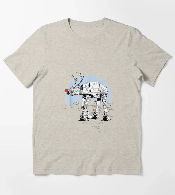 Rudolph ATAT Walker Christmas Graphic T-Shirt Cream