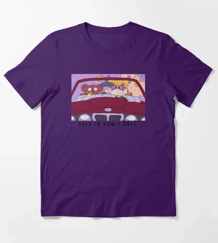 Rugrats Angelica And Cynthia This Is How I Roll T-Shirt Purple