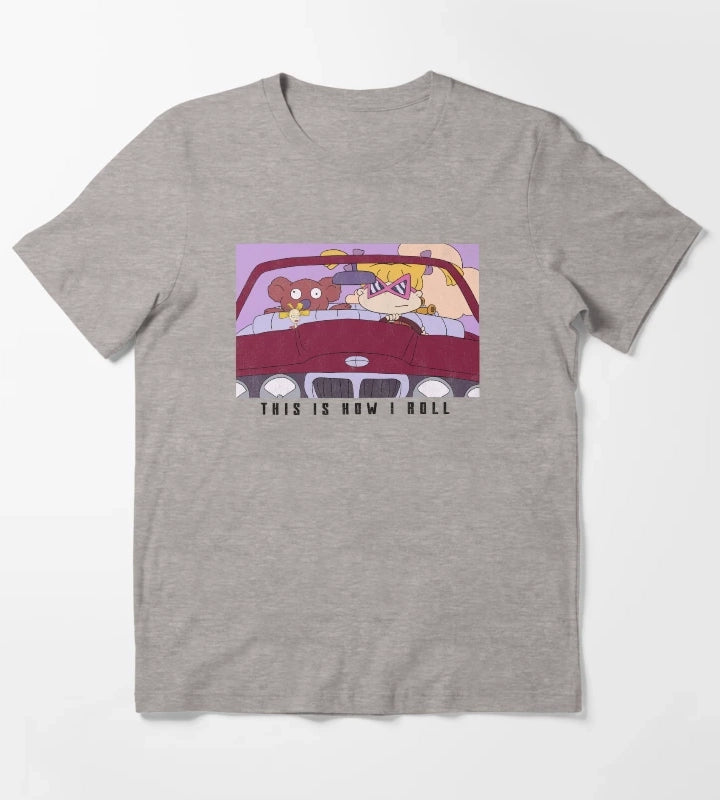 Rugrats Angelica And Cynthia This Is How I Roll T-Shirt Heather Grey
