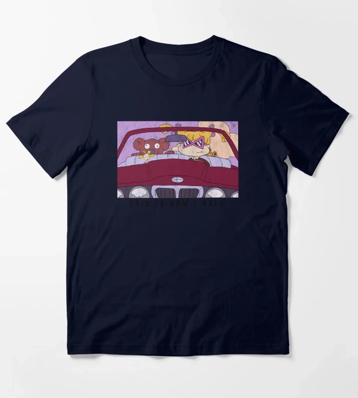 Rugrats Angelica And Cynthia This Is How I Roll T-Shirt Navy