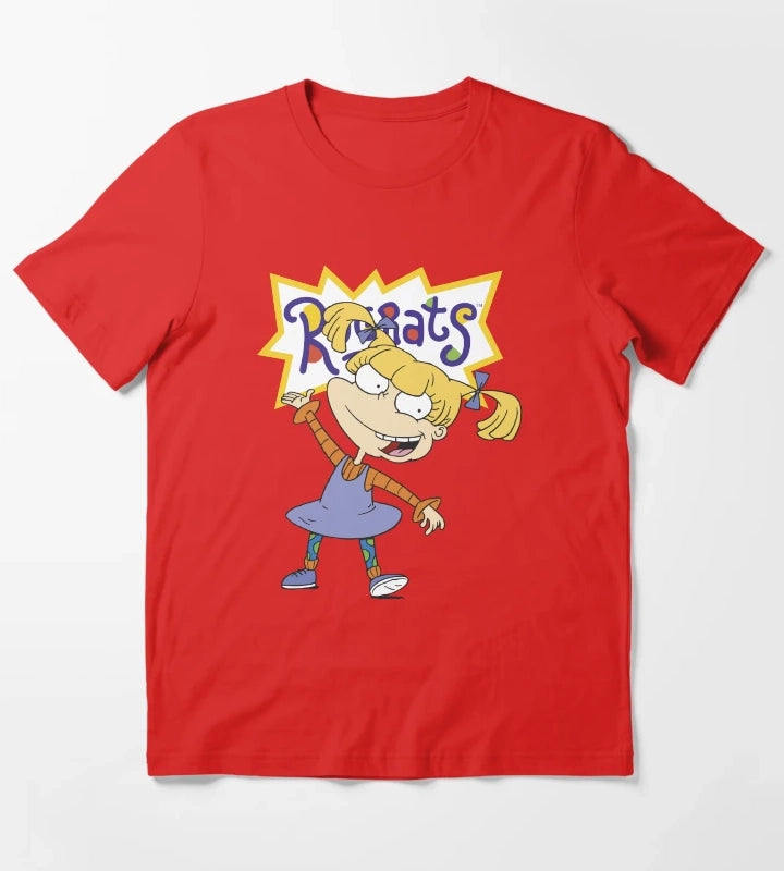 Rugrats Angelica Portrait Pose Logo T-Shirt Red