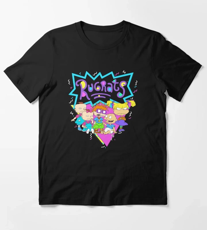 Rugrats Baby Group Bright Retro Logo T-Shirt