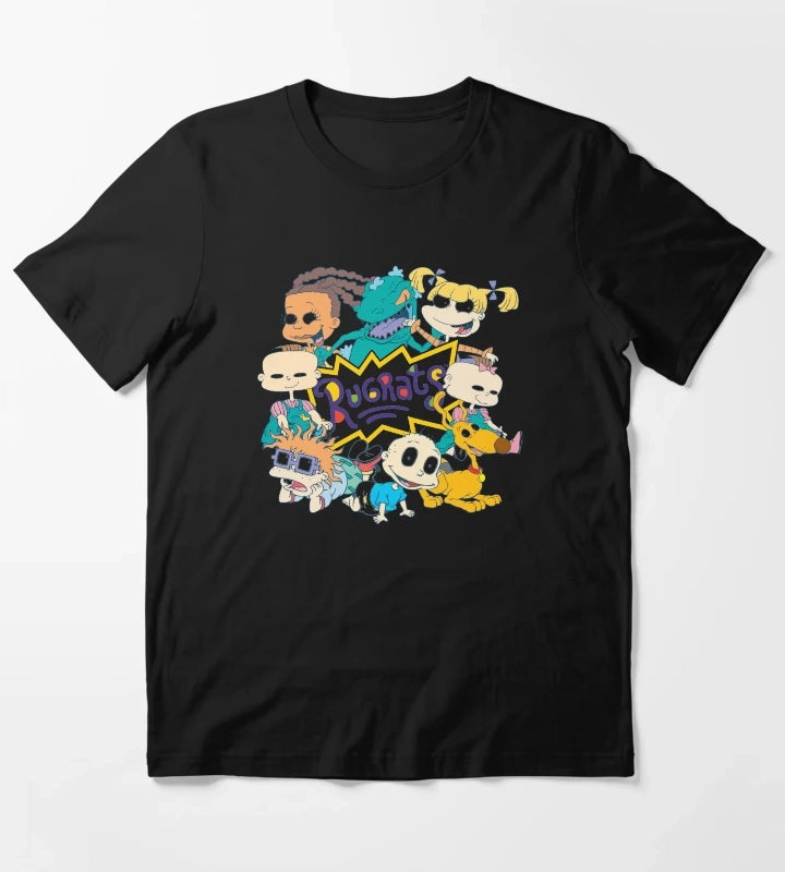 Rugrats Character Group Center Logo T-Shirt