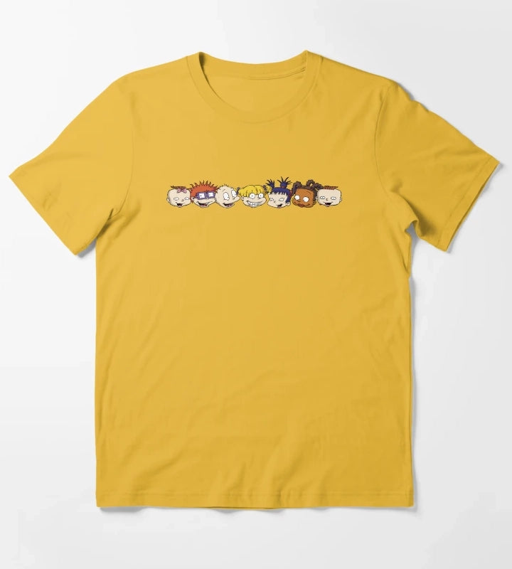 Rugrats Character Headshots Line Up T-Shirt Yellow