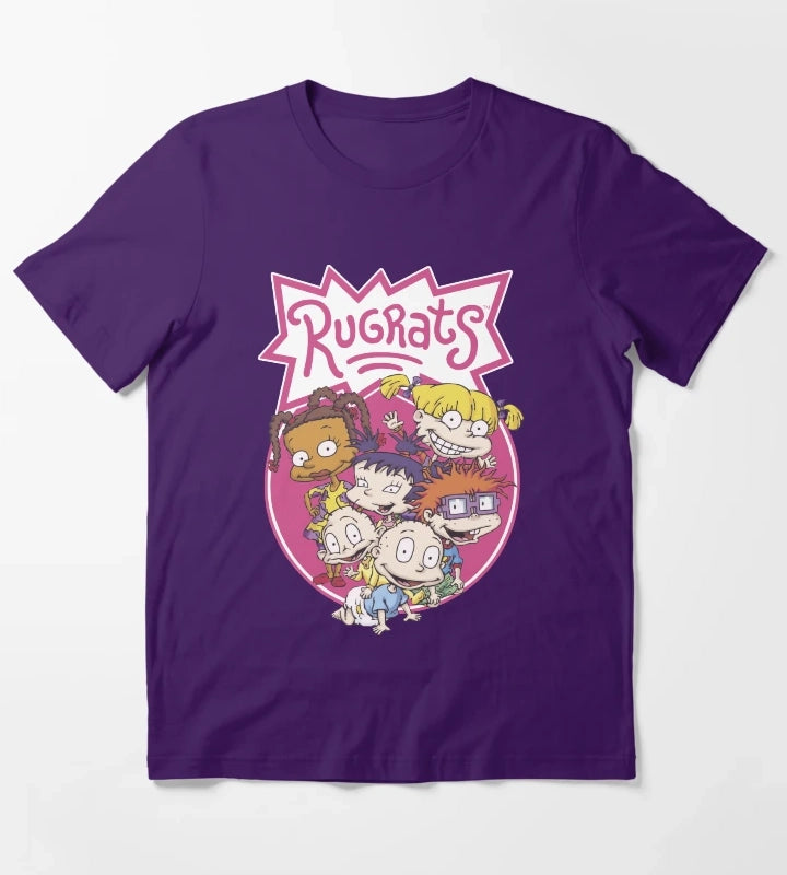 Rugrats Group Classic Circle Poster T-Shirt Purple