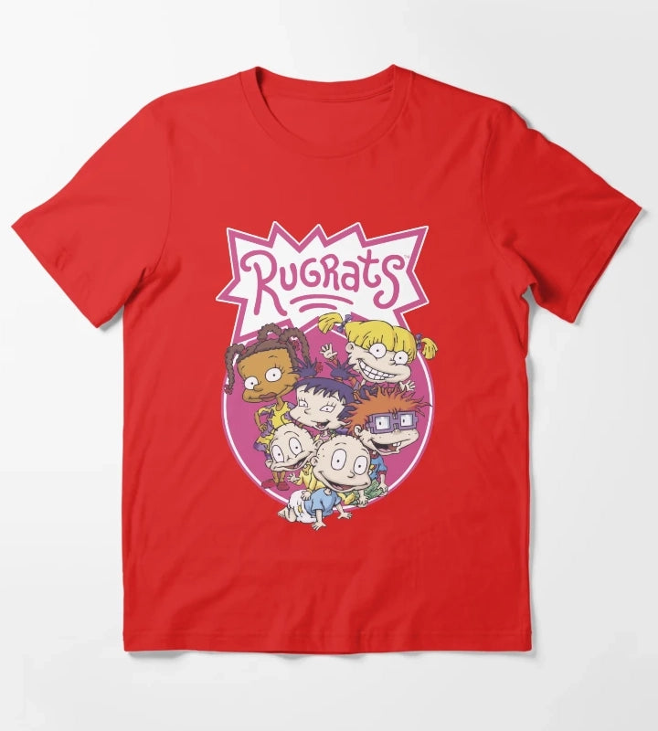 Rugrats Group Classic Circle Poster T-Shirt Red