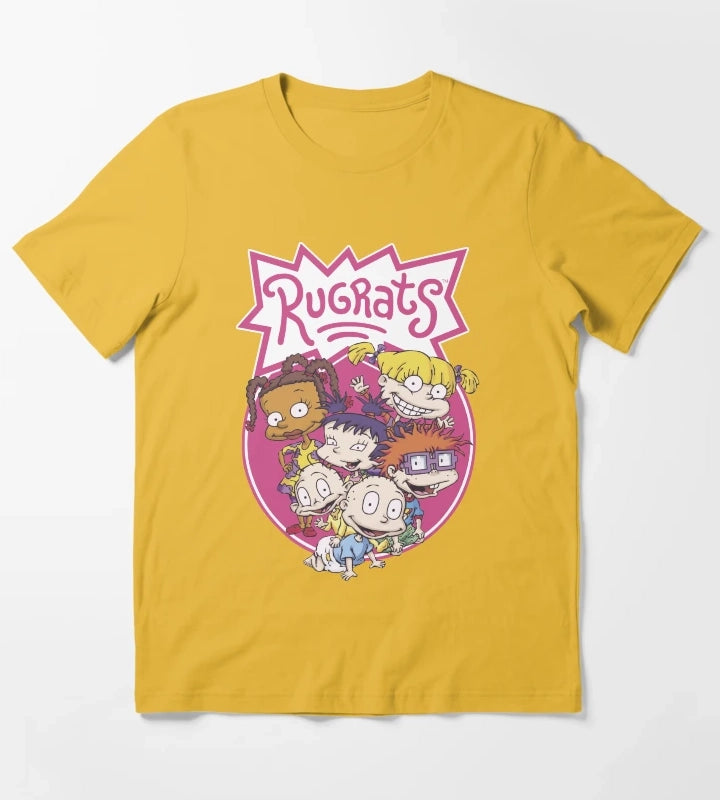 Rugrats Group Classic Circle Poster T-Shirt Yellow