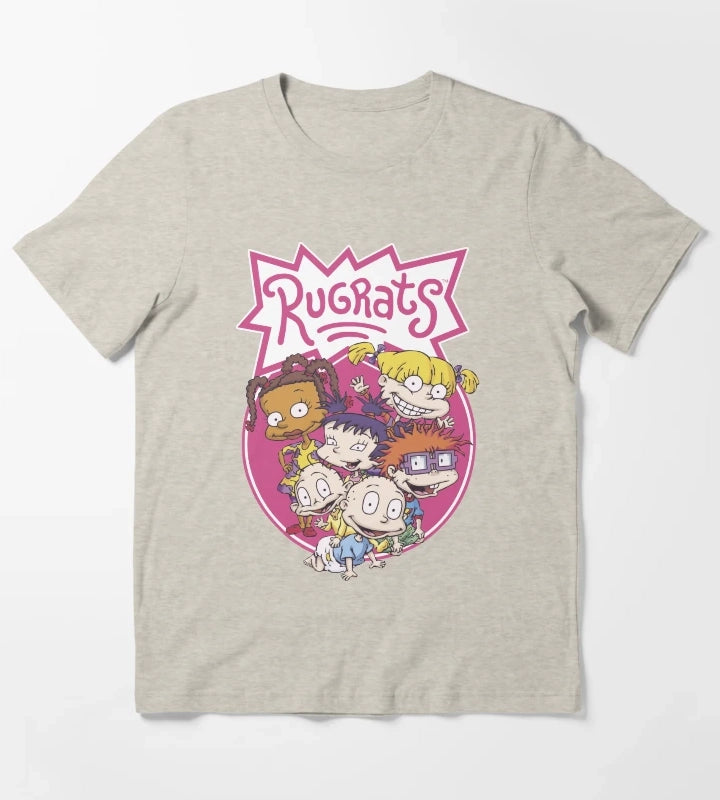 Rugrats Group Classic Circle Poster T-Shirt Cream