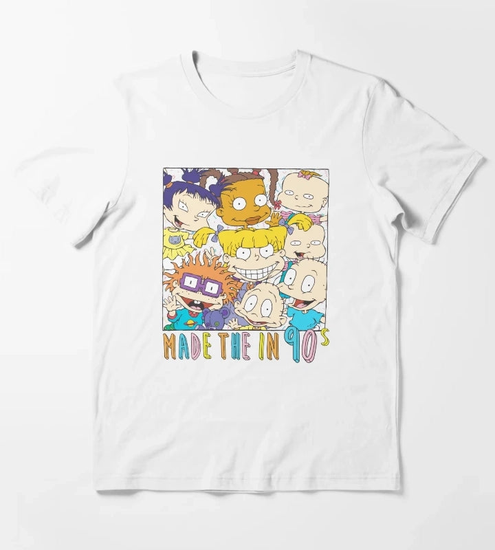 Rugrats Group Color Portrait Made In The Nineties T-Shirt White
