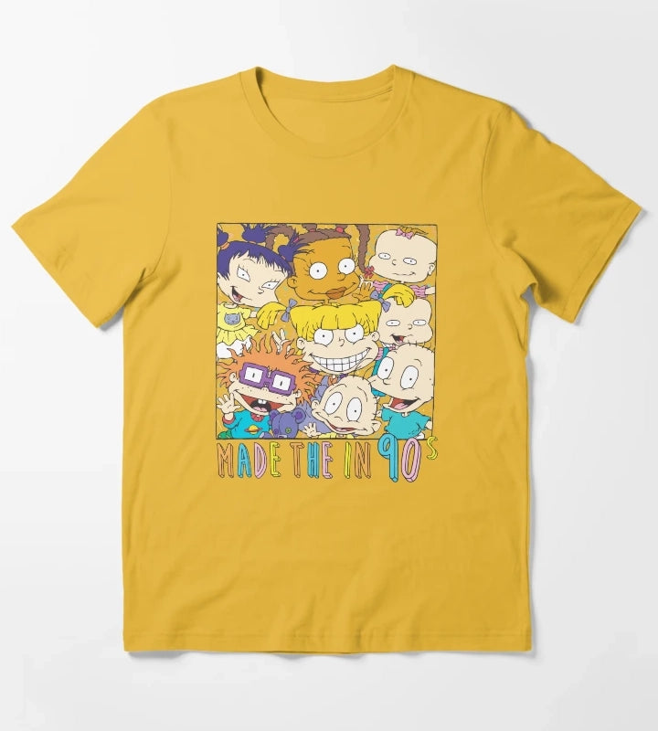 Rugrats Group Color Portrait Made In The Nineties T-Shirt Yellow