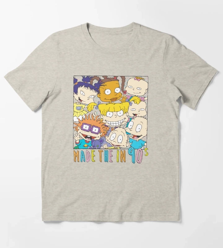 Rugrats Group Color Portrait Made In The Nineties T-Shirt Cream