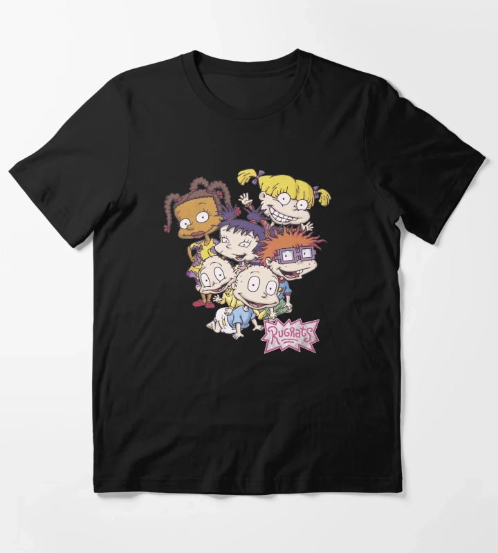 Rugrats Pile Up Distressed Group Shot T-Shirt