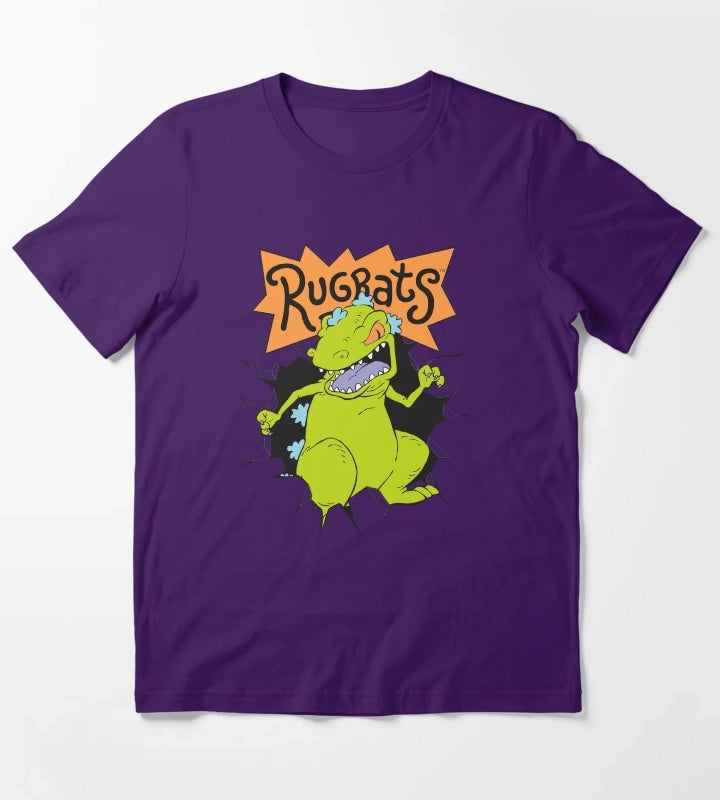 Rugrats Reptar Breakthrough Logo T-Shirt Purple