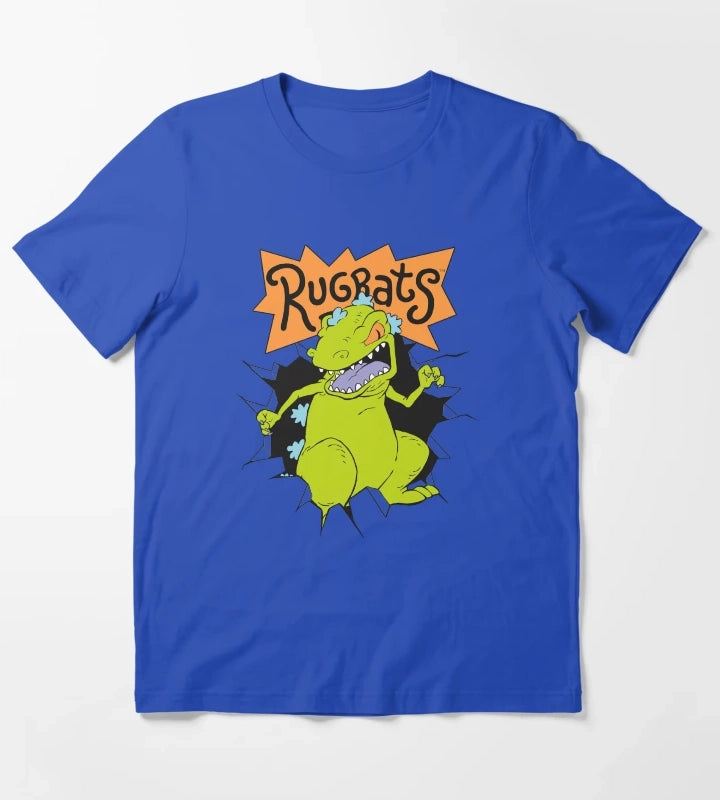 Rugrats Reptar Breakthrough Logo T-Shirt Blue