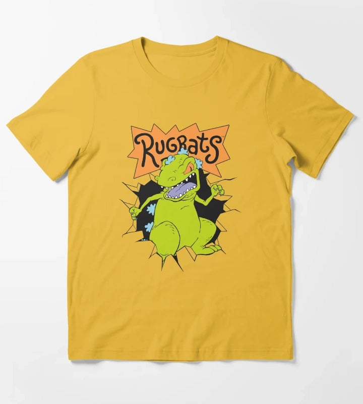 Rugrats Reptar Breakthrough Logo T-Shirt Yellow