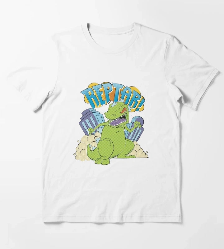Rugrats Reptar City Destroyer Pop Art Poster T-Shirt White
