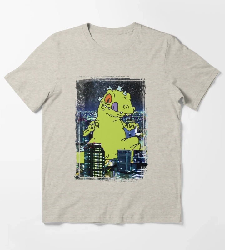 Rugrats Reptar City Rampage Portrait T-Shirt Cream