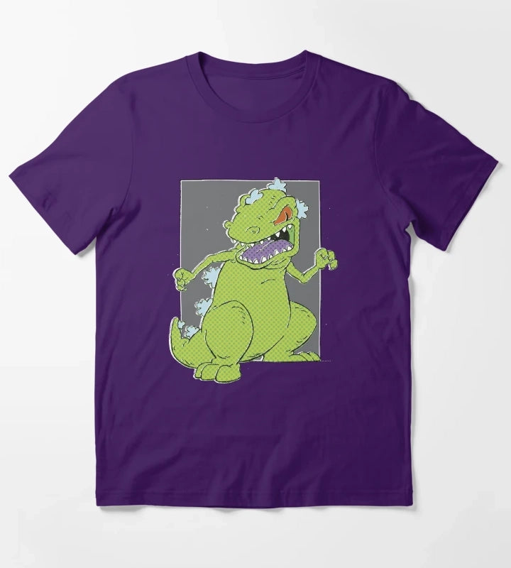 Rugrats Reptar Square Pop Art Poster T-Shirt Purple