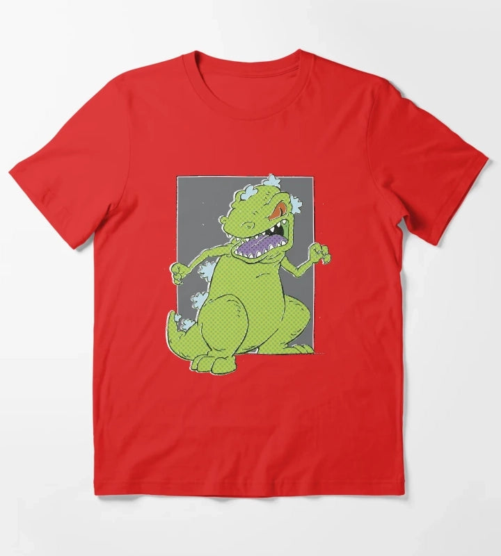Rugrats Reptar Square Pop Art Poster T-Shirt Red