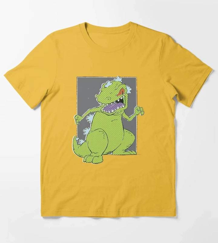Rugrats Reptar Square Pop Art Poster T-Shirt Yellow