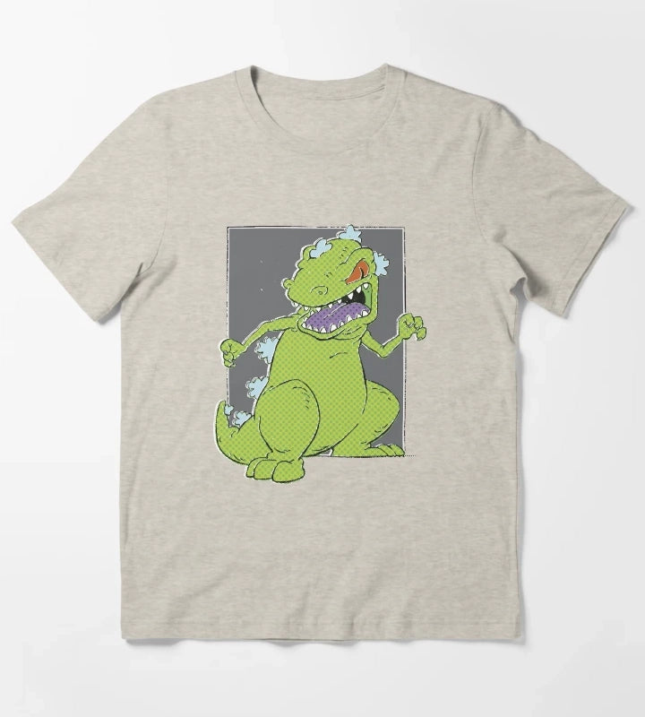 Rugrats Reptar Square Pop Art Poster T-Shirt Cream