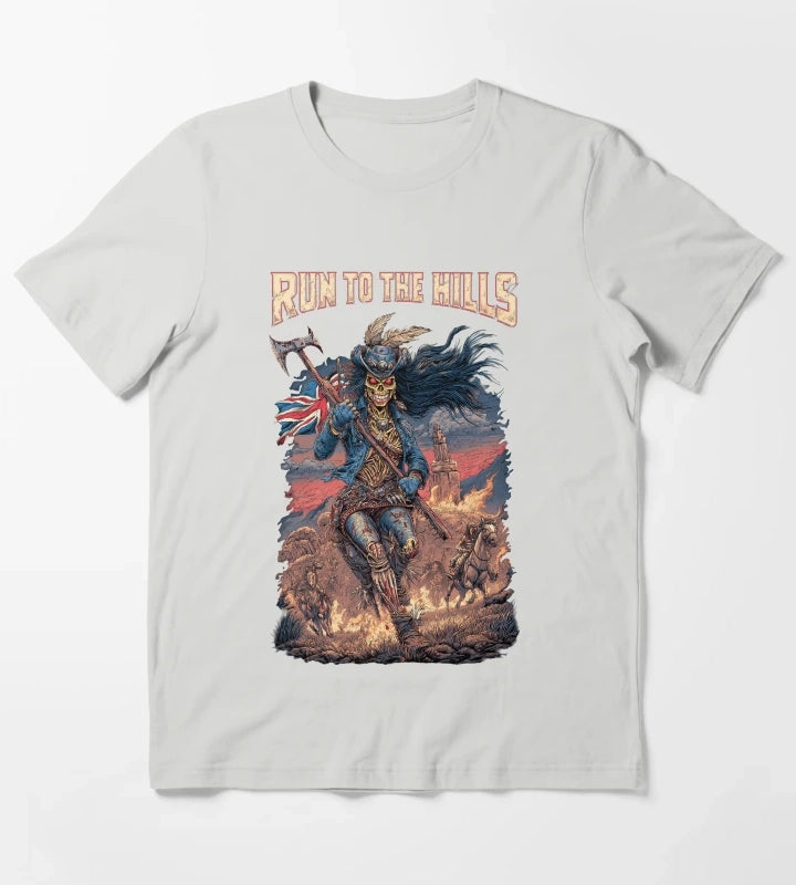 Run to the Hills T-Shirt Light Grey