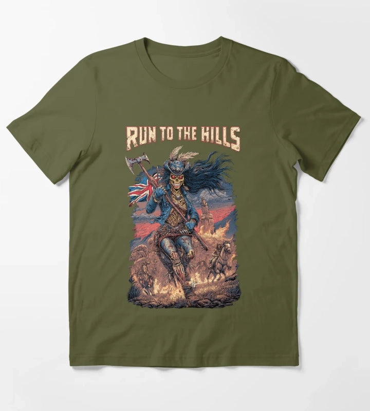 Run to the Hills T-Shirt Olive Green