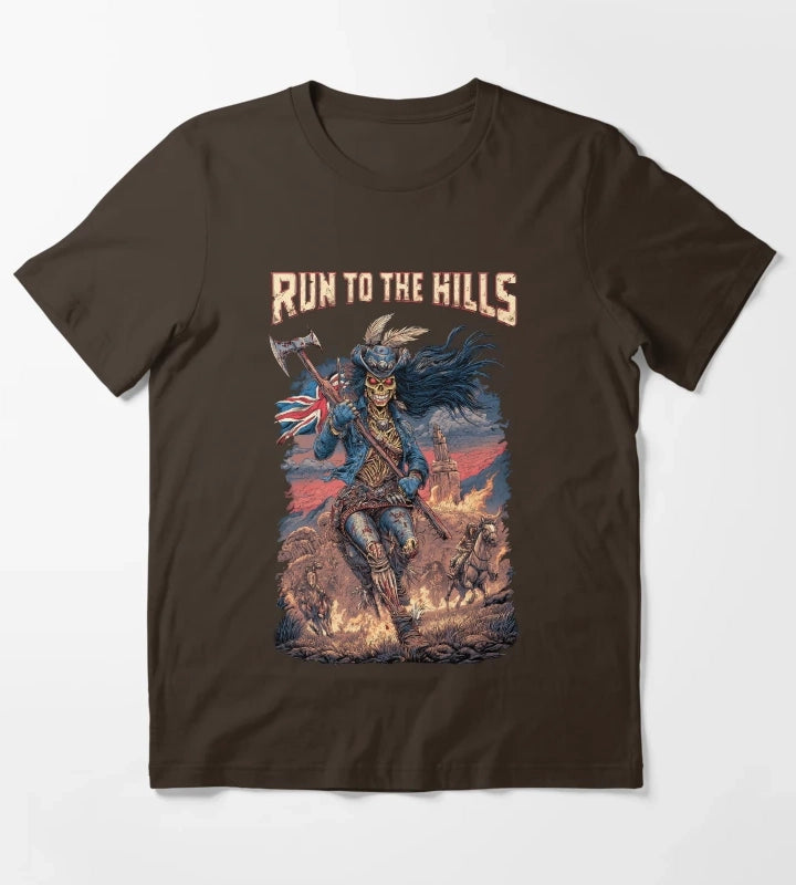 Run to the Hills T-Shirt Brown
