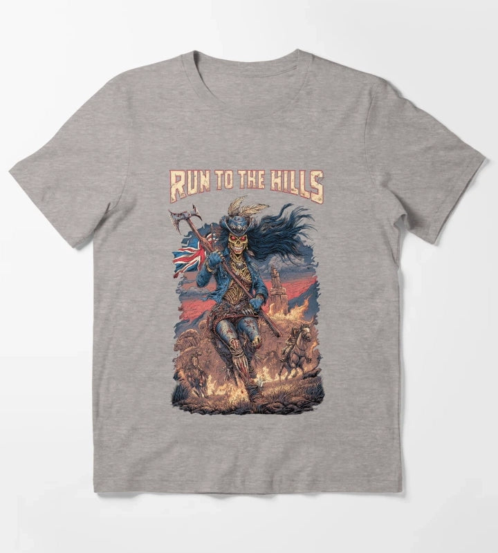 Run to the Hills T-Shirt Heather Grey