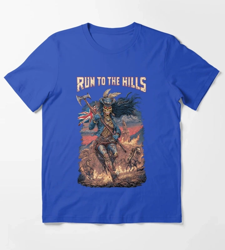 Run to the Hills T-Shirt Blue