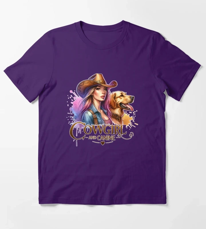 Rustic Cowgirl Charm Apparel Mugs Stickers More T-Shirt Purple