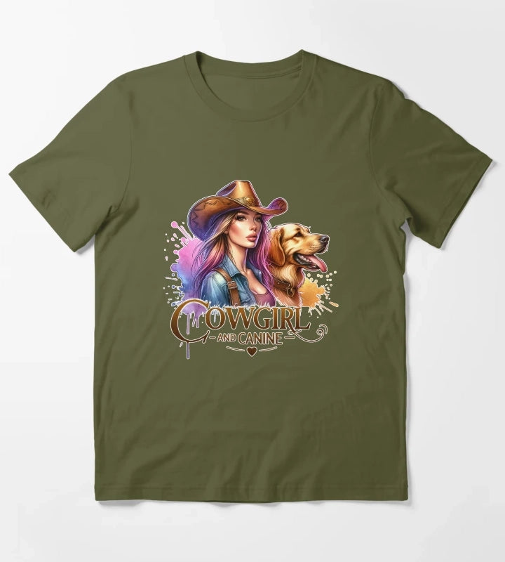 Rustic Cowgirl Charm Apparel Mugs Stickers More T-Shirt Olive Green