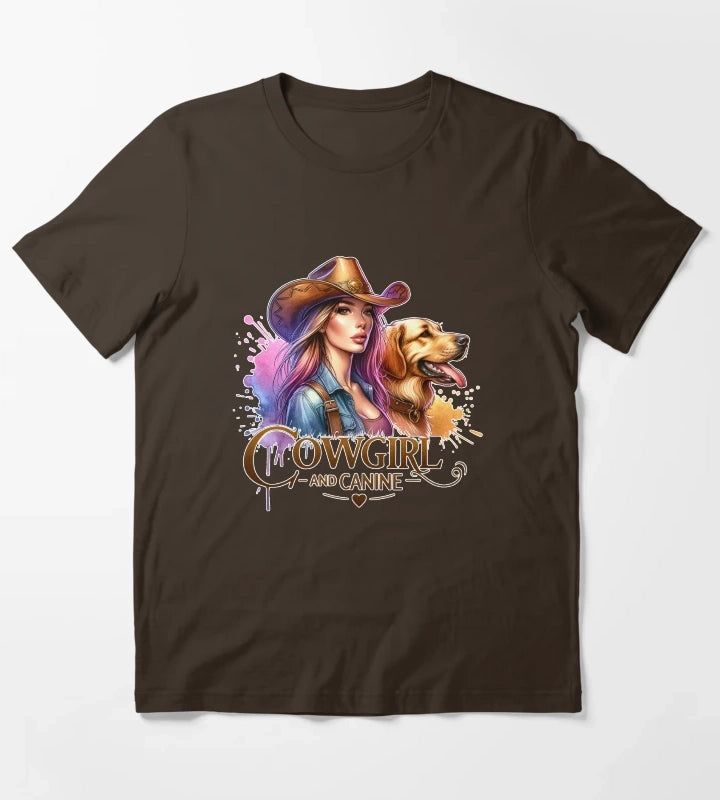 Rustic Cowgirl Charm Apparel Mugs Stickers More T-Shirt Brown
