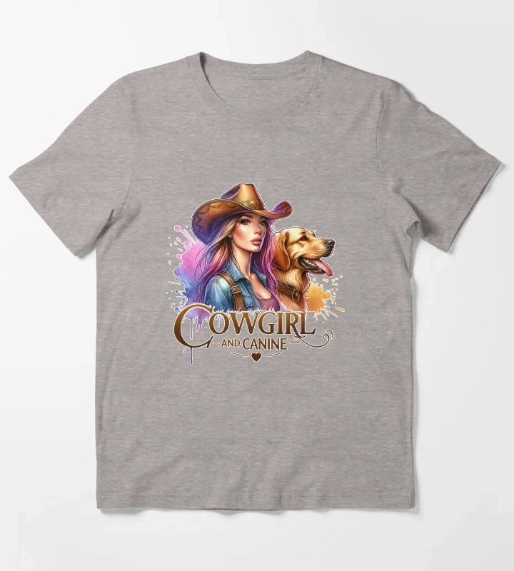 Rustic Cowgirl Charm Apparel Mugs Stickers More T-Shirt Heather Grey